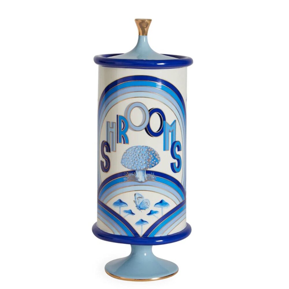 Jonathan Adler Ceramic Canisters ( 6" Dia, 14.5" H ) No. 1 of 2 - Picture 2 of 9